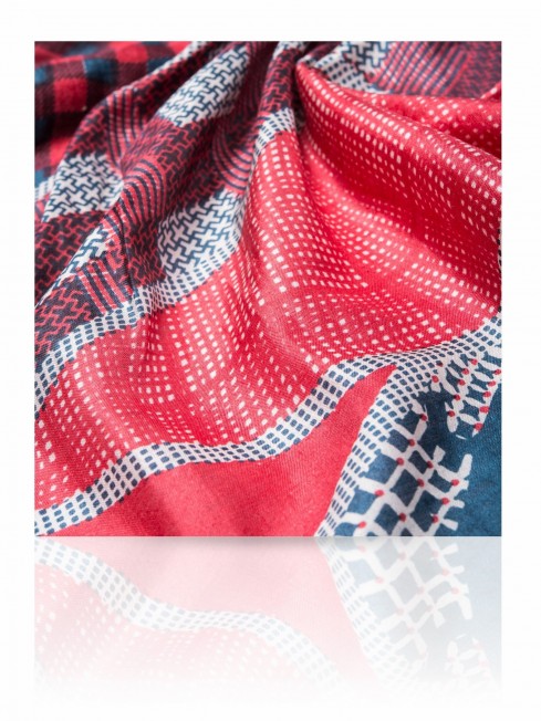 Платок Унисекс SN-SCOTTISH.CHECKS/RED.BLUE
